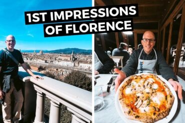 First Impressions of FLORENCE ITALY | Mercado Centrale, Piazzale Michelangelo, & BEST Cooking Class