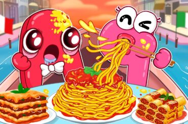 ASMR Mukbang | Food From Different Countries Challenge | Alphabet Lore Mukbang Italian Food