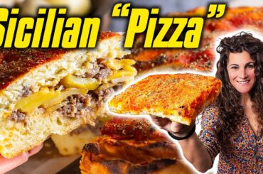 How to Make SICILIAN "Pizza" | Thicker & Quicker Pizza Recipes