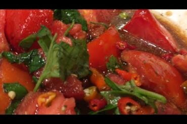 How to make Italian tomato salad - Best tomato salad recipe