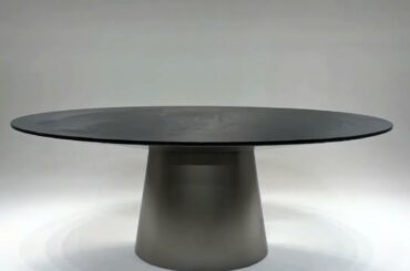 Italy Emmemobili UFO 3D art Marble Dining table in SS legs #marbletable #furniture #luxuryfurniture