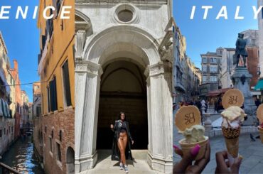ITALY VLOG PT. 1 | VENICE,  + gondola ride, eating, walking + more.