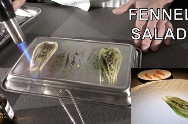 Fennel sallad by Chef Christian Mandura at restaurant Unforgettable in Turin
