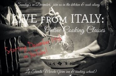LIVE! from Italy: Online Cooking Class - Special Event