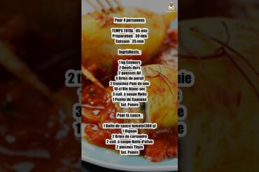 Calmars farcis en sauce tomate