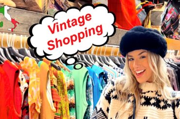 COME VINTAGE SHOPPING WITH ME IN FLORENCE | Shopping & Eating My Way Through Italy | Vlogmas Day 3
