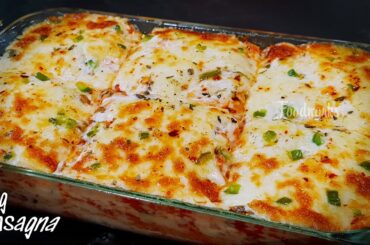 Veg Lasagna Recipe | How to make Lasagna | Easy Vegetable Lasagna | Lasagna From Scratch | Foodworks