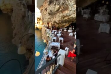 Restaurant Grotta Palazzese, Puglia, Italy #shorts