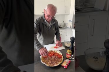 Homemade Pizza by French Grandpa | Cook’s Corner #shorts #pizza