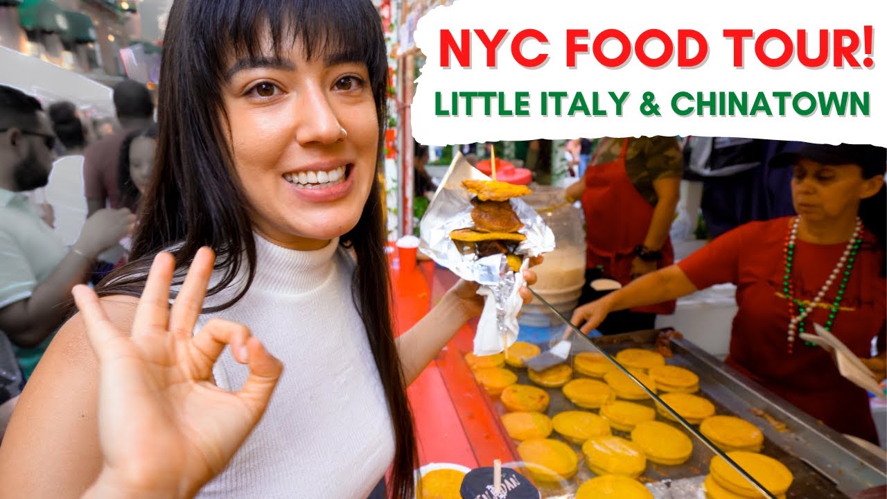NEW YORK CITY FOOD TOUR! Feast of San Gennaro | Little Italy & Chinatown NEW YORK CITY FOOD TOUR! Feast of San Gennaro | Little Italy & Chinatown