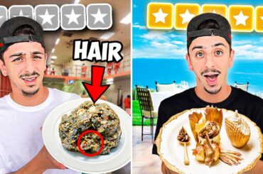 Eating ONLY 1 Star VS 5 Star Food - Budget Challenge