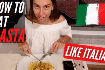 How to Eat PASTA in Italy like ITALIAN: 5 Rules of eating Pasta in Italy. Pasta in Rome Italy Travel