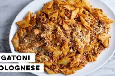 You’ll Love this Scrumptious Italian Rigatoni with Bolognese Meat Sauce