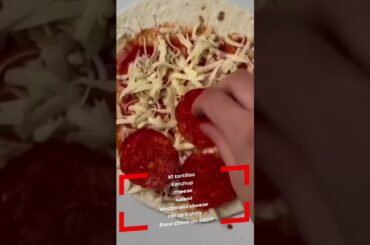 Tortilla wrap hacks | cheesy tortilla snacks #ytshorts #tortilla #fyp #snackrecipe #viral #foryou