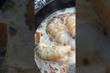 Massive Shrimp Scampi | Over The Fire Cooking by Derek Wolf