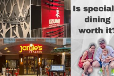 Indulging in specialty dining at Wonderland, Izumi, & Jamie's Italian on Symphony of the Seas