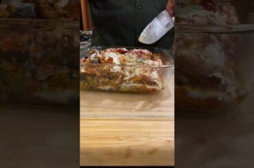 Serving a Pizza Lasagna Mashup Recipe