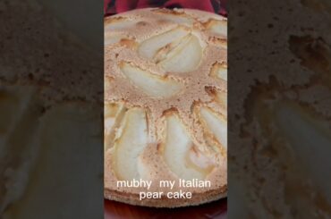 Italian Pear cake peras pana de krema simple easy cake #food # cake # cream # delicious