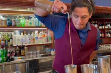 Making Mixed Drinks at Ristobar Italian Restaurant in San Francisco's Marina Neighborhood
