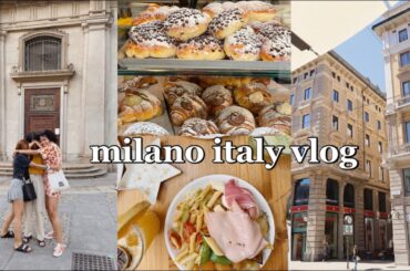 Italy Milano Vlog: summer days in Milan with friends, italian aperitivos, eating food & work