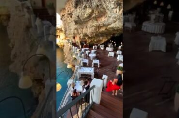 The Exclusive Grotta Palazzese Restaurant in Polignano, Italy