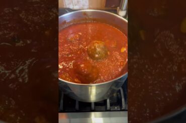The Best Italian Sunday Sauce and Meatball Recipe You'll Ever Taste - Thanks to Julie! -  #shorts