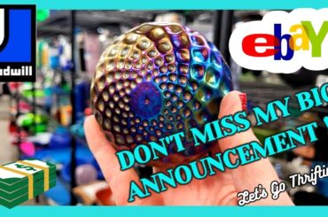 GOODWILL WAS RESTOCKING and I FOUND MY HOLY GRAIL / BIG ANNOUNCEMENT! / Thrift With Me / Buy My HAUL