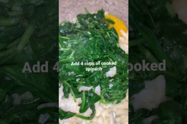 Spinach and Ricotta Stuffed Shells #shorts #pasta #recipe