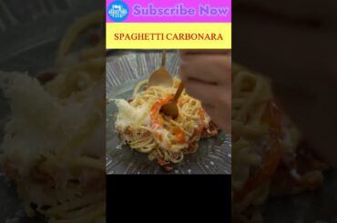 Halal Classic spaghetti carbonara #shorts#cooking #easy #comfortfood #fyp