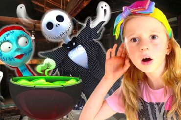 Nastya and kind stories about Halloween and Thanksgiving