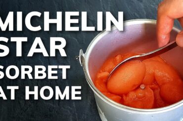 How to make STRAWBERRY SORBET at home | Fine Dining Recipe