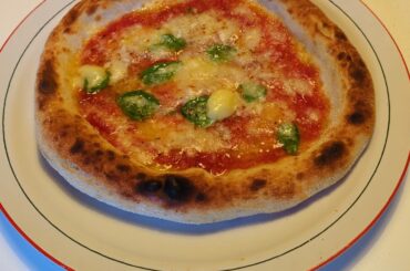 Made in home oven on pizza steel, third attempt at making pizza.