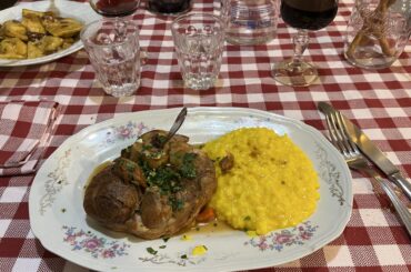 Ossobuco with risotto alla milanese