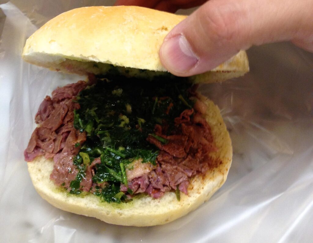 Lamprodotto Panino on the Streets of Firenze