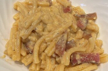Gemelli Pasta alla Carbonara