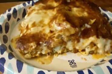 Spinach chicken cottage ricotta cheese lasagna