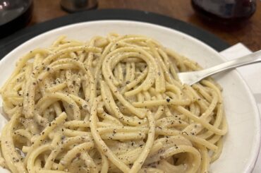 I made cacio e pepe