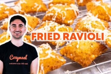 CRISPY Fried Ravioli Recipe With a Tasty Italian Breadcrumb Coating