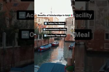 Benefits of Scholarships in Italy ? #eurodreams #shorts #italy #scholarships
