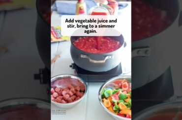 Franks and Peppers Stew Recipe | #shorts | @lifeslittlesweets | Life’s Little Sweets