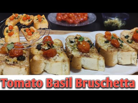 Homemade Italian tomato Basil Bruschetta recipe |bruschetta recipe garlic bread recipe|bread recipe Homemade Italian tomato Basil Bruschetta recipe |bruschetta recipe garlic bread recipe|bread recipe