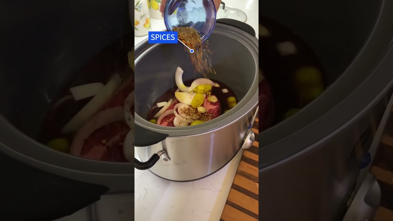 Italian Beef Sandwich Recipe | Slow Cooker | Best Homemade Italian Beef #shorts Italian Beef Sandwich Recipe | Slow Cooker | Best Homemade Italian Beef #shorts