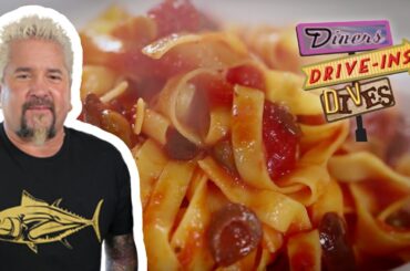 Guy Fieri Eats Fresh Pasta in Baltimore | Diners, Drive-Ins and Dives | Food Network