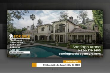 Take a Tour of a Stunning Italian-Style Villa in Beverly Hills: 1156 San Ysidro in Beverly Hills