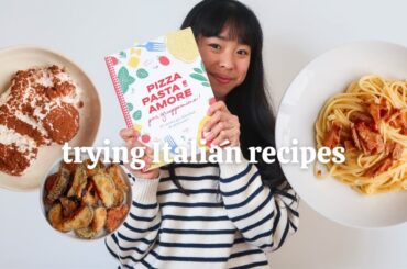 TRYING ITALIAN FOOD | Trying an Italian restaurant's recipes