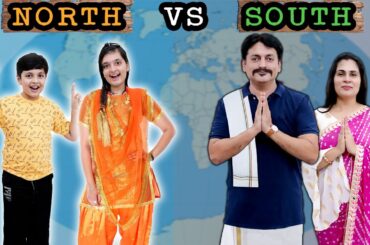 NORTH vs SOUTH | Food eating challenge with family | Favorite Food | Aayu and Pihu Show