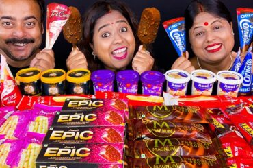 30 ICE CREAM EATING CHALLENGE | AMUL, CORNETTO | Indian Food Eating show | Bengali Eating Show