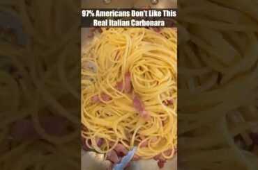 Real Italian Carbonara. You've been cooking WRONG Carbonara #shorts