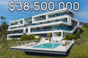 Touring a $38,500,000 Modern Mansion with a Floating Pool Above a Canyon