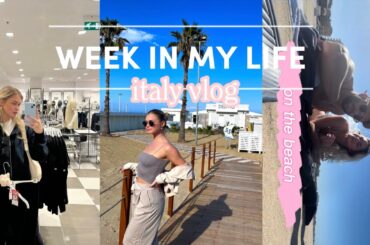 How is living in ITALY as an AMERICAN? Week in my life vlog, GRAD DRESS shopping & more